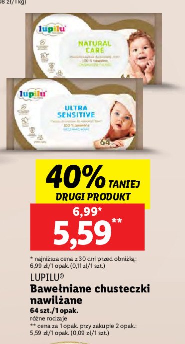 sroka o chusteczki nawilżane lupilu premium ultra sensitive