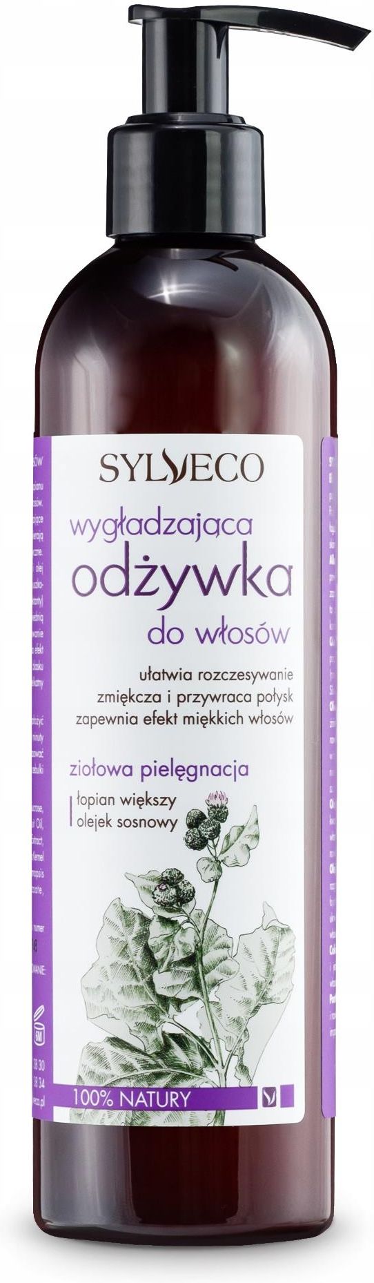 sylveco wygładzająca odżywka do włosów łopian