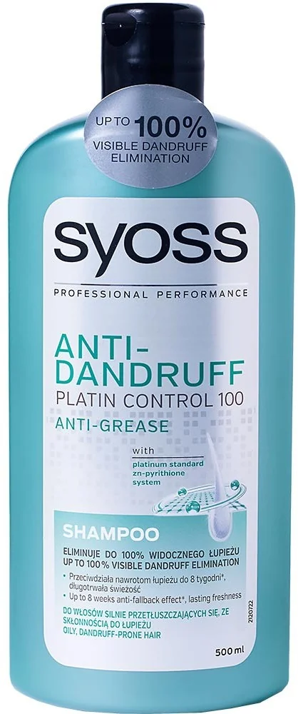 syoss anti-grease anti-dandruff szampon 500 ml cena