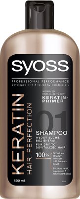 syoss keratin hair perfection szampon do włosów suchych bez energii