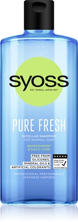 syoss pure fresh szampon micelarny do normalnych włosów