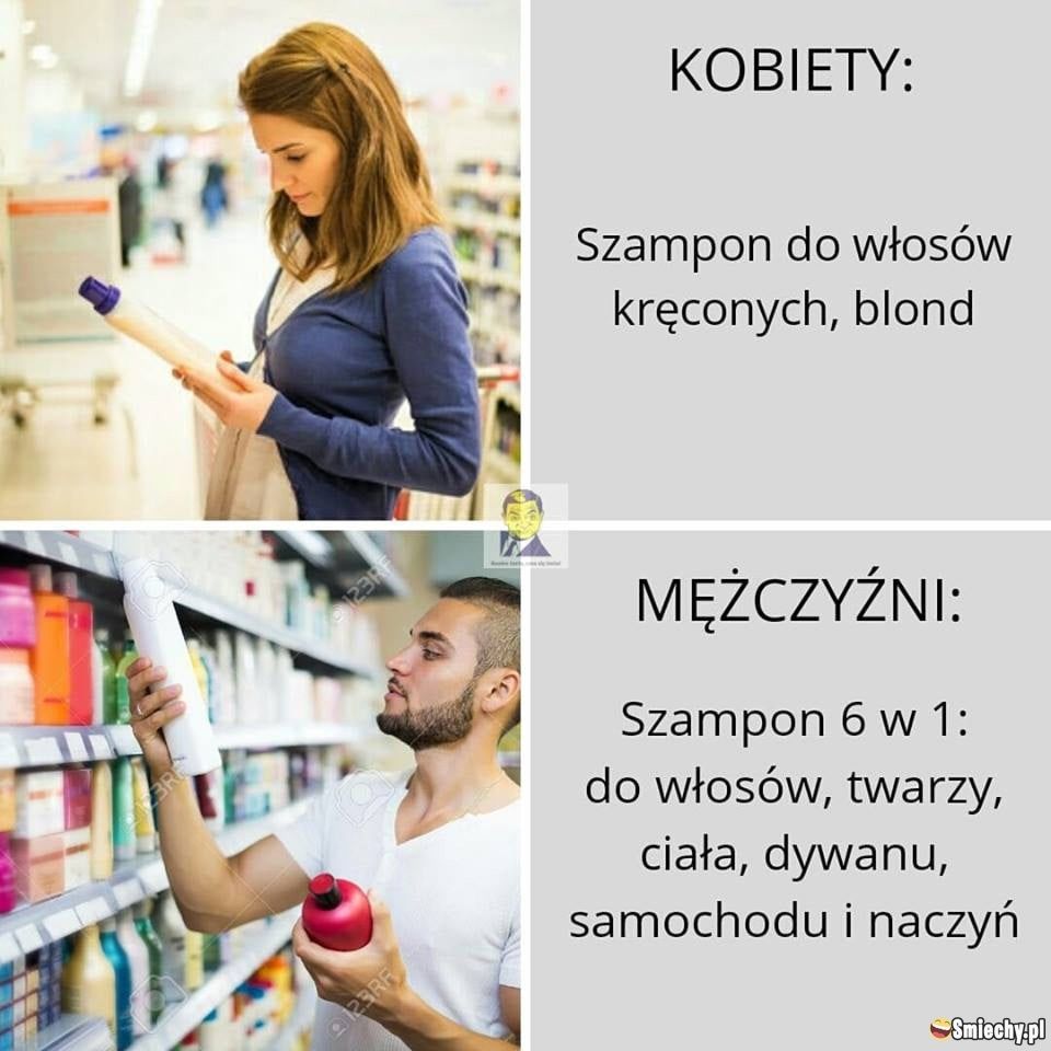 szampon dla kobiet memy