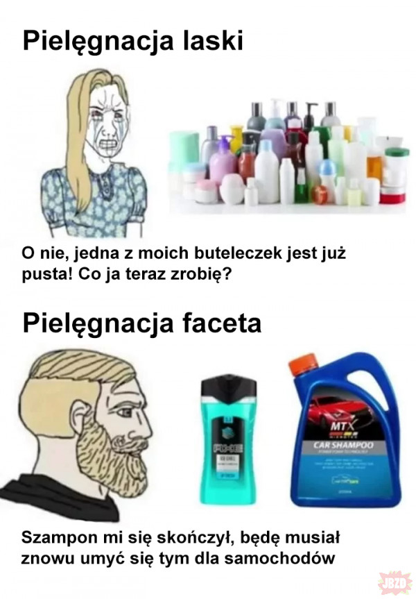 szampon dla mężczyzn meme