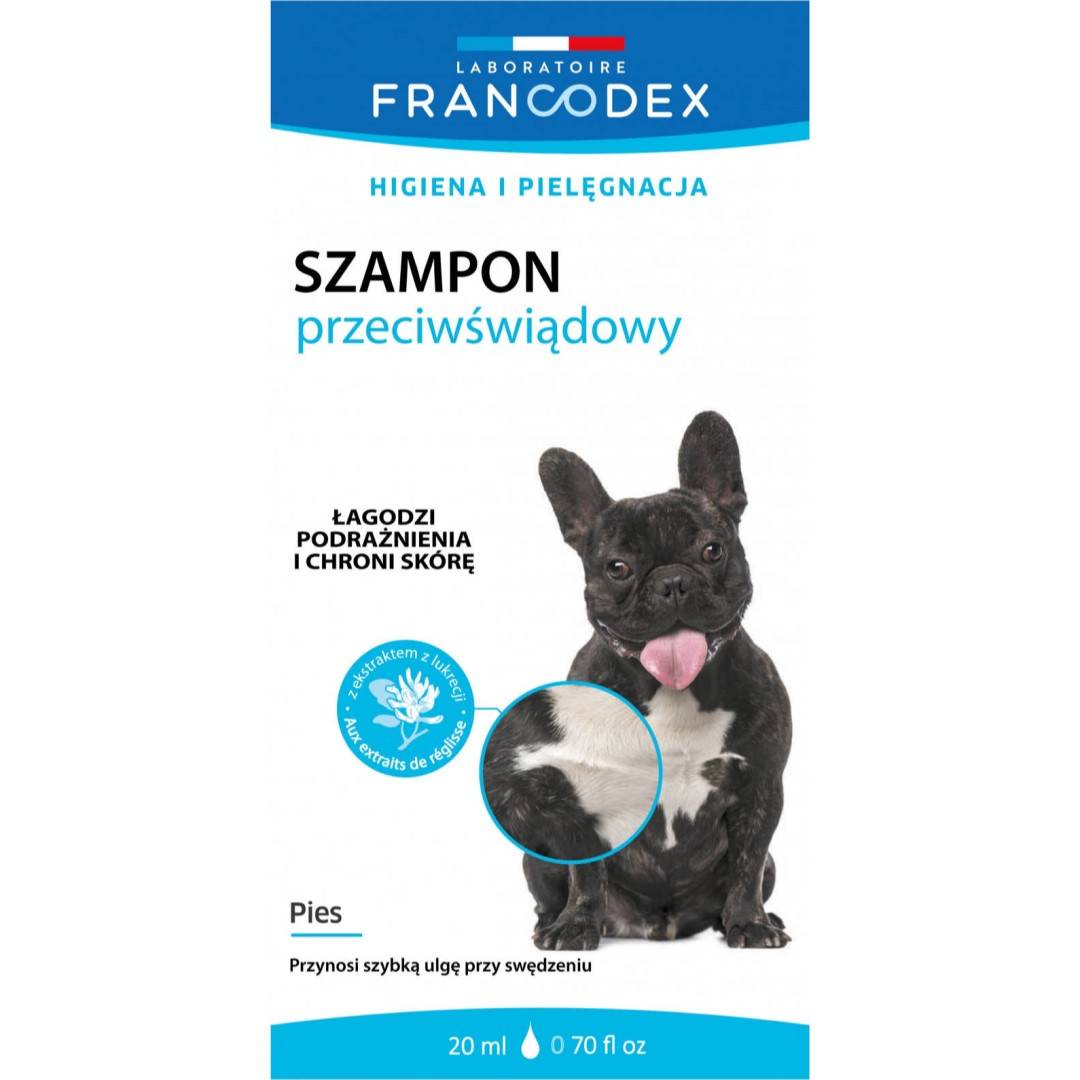 szampon dla psa francodex rodzaje