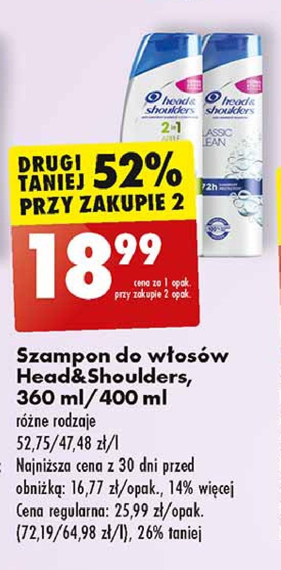 szampon head and shoulders biedronka