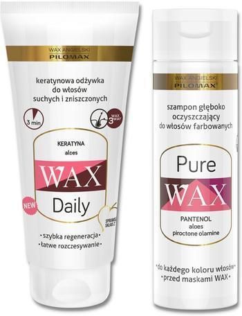 szampon i odżywka wax pilomax