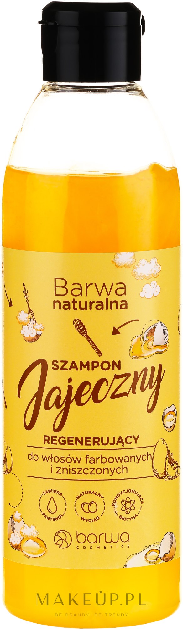 szampon jajeczny regenerujący z kompleksem witamin barwa naturalna