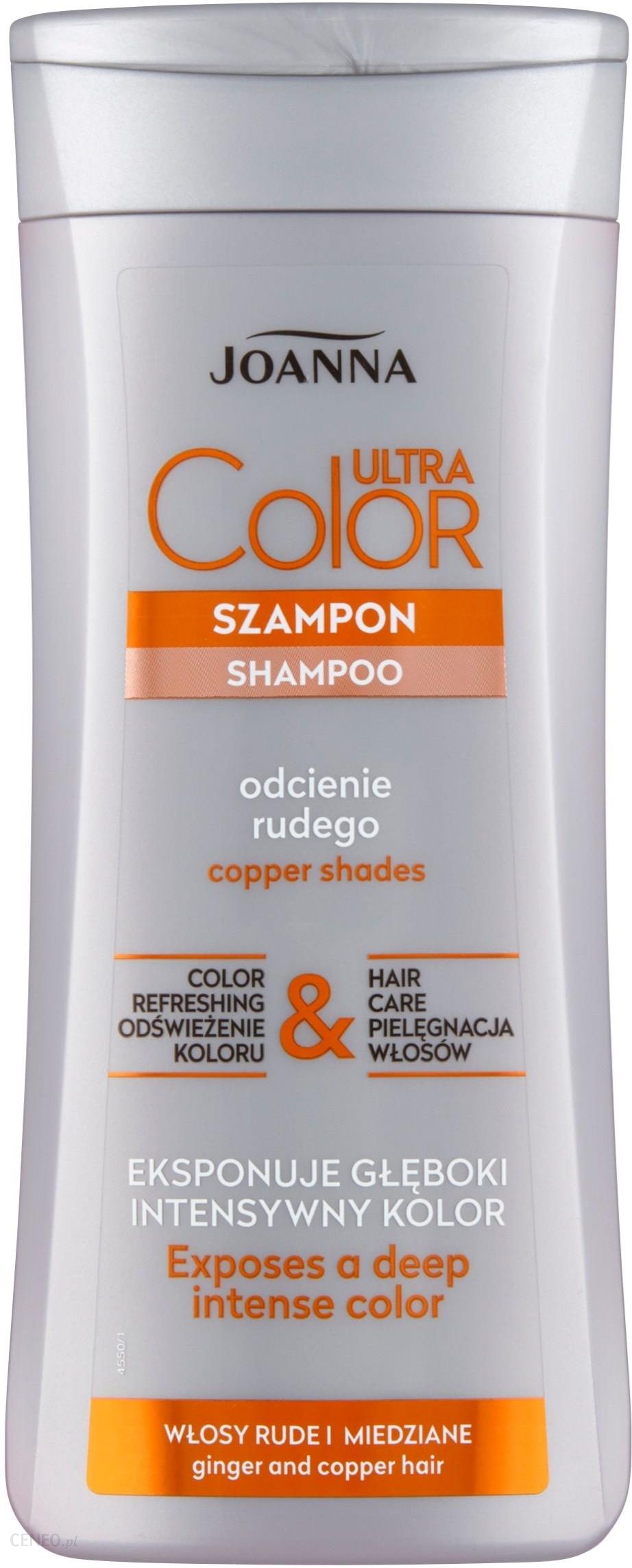 szampon joanna ultra color system do włosów rudych