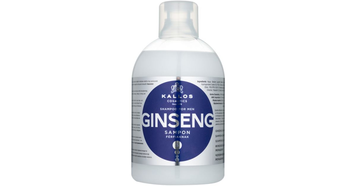 szampon kallos ginseng dla mężczyzn z żeń-szenia 1000ml