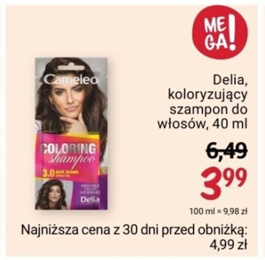 szampon koloryzujący cameleo rossmann