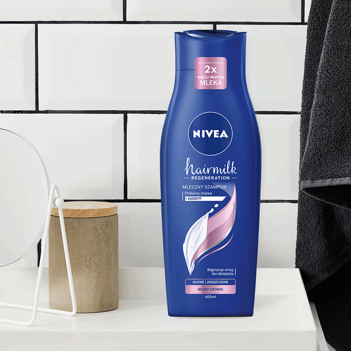 szampon nivea hairmilk włosy cienkie