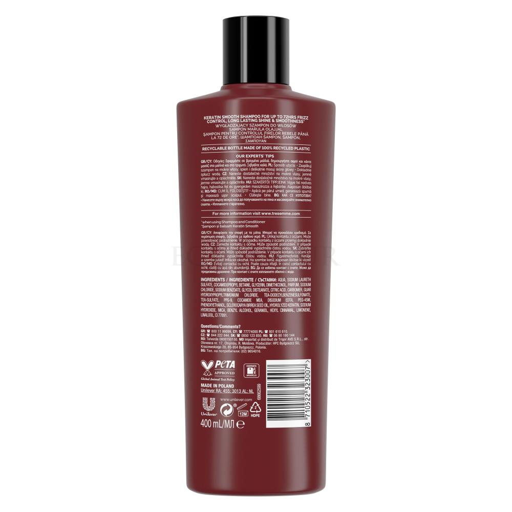 szampon tresemme keratin smooth skład