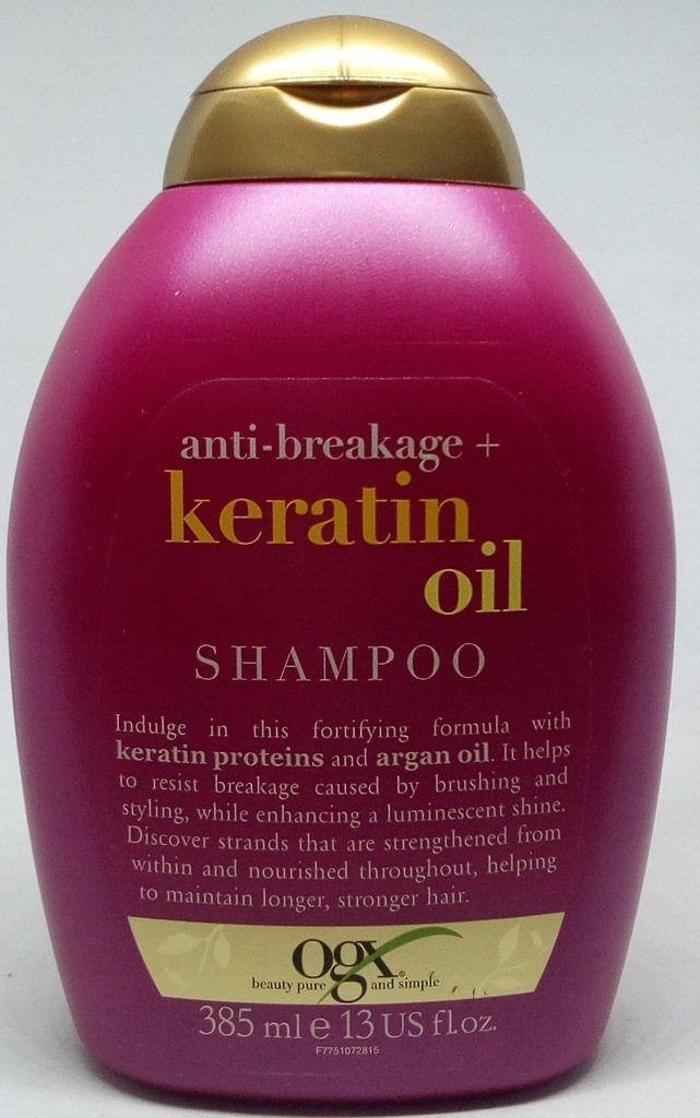 szampon z keratyna anti-breakage keratin oil