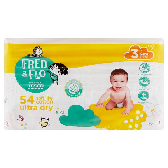 tesco pieluchy fred&flo