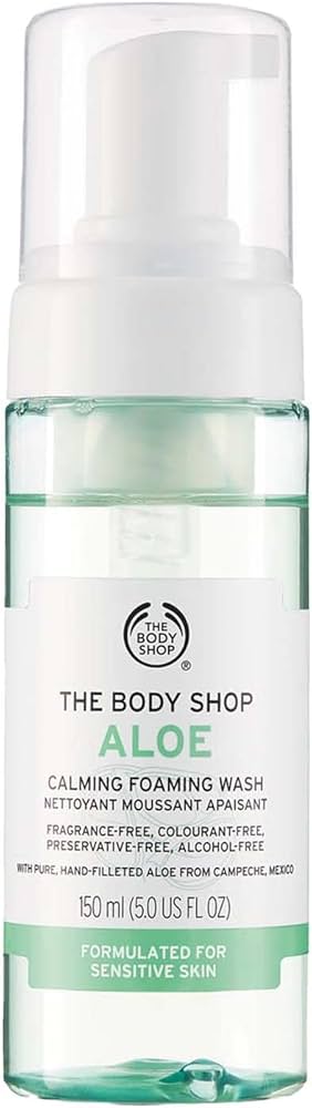 the body shop pianka do mycia twarzy aloes