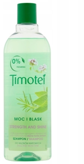 timotei szampon 400ml z pompką moc i blask