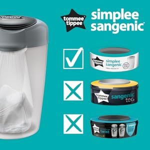 tommee tippee kosz na pieluchy sangenic simplee worki