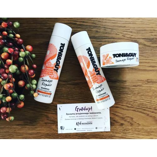 toni&guy damage repair odżywka do włosów oponie