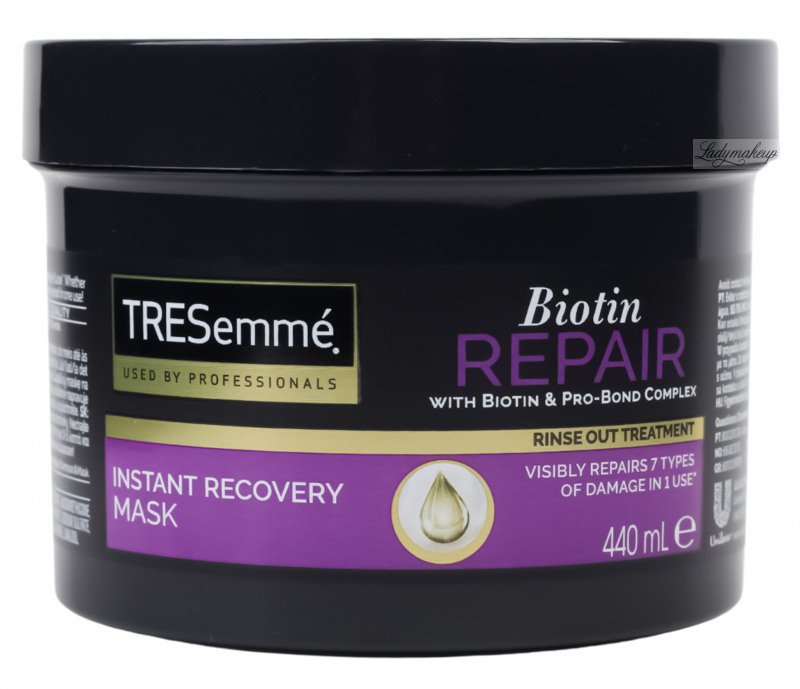 tresemmé maska do włosów zniszczonych biotin+ repair 7