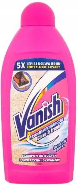 vanish clean & fresh szampon do prania dywanów 500 ml