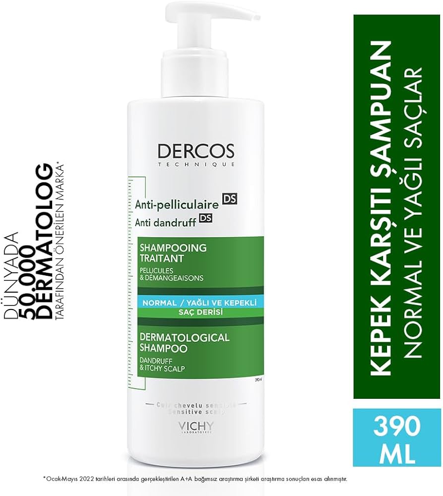 vichy dercos normal to oil 390 szampon