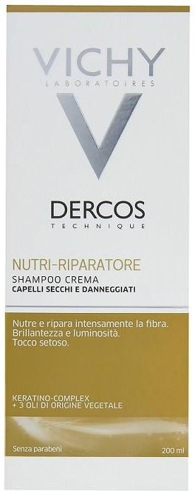 vichy dercos szampon odżywczo-regenerujący włosy suche i zniszczone 200 ml