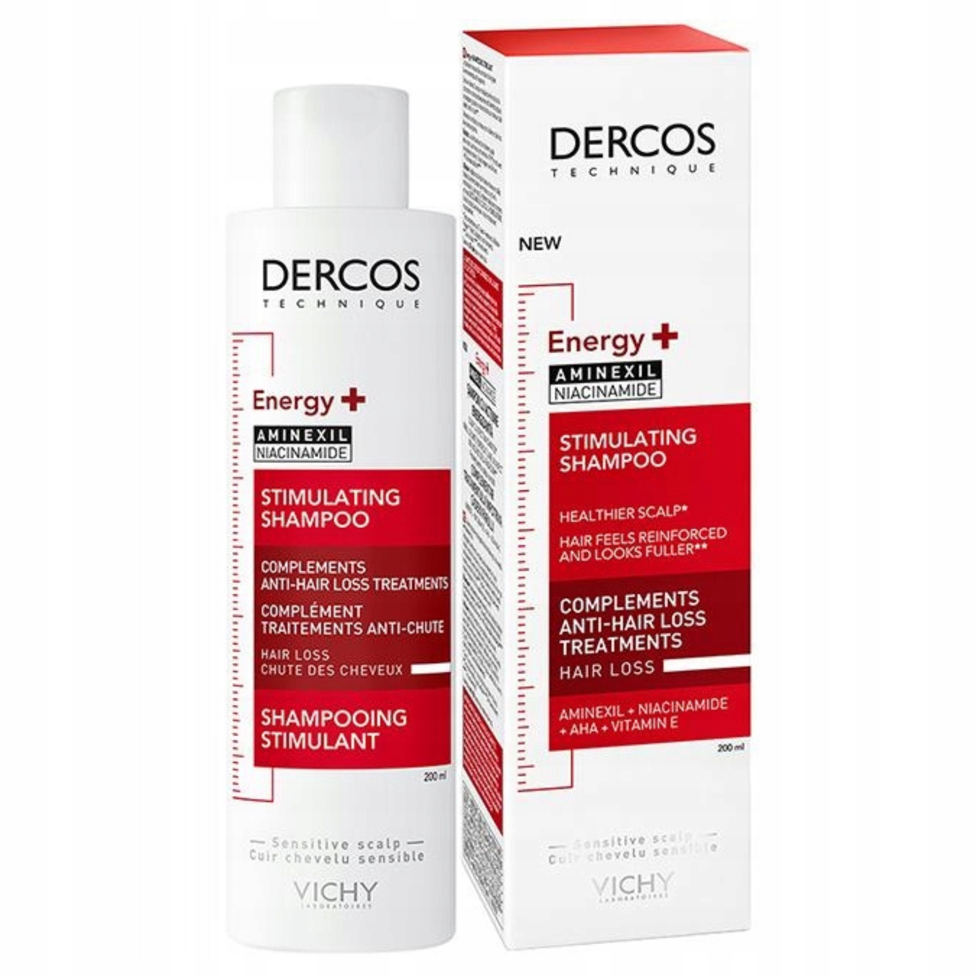 vichy dercos szampon wzmacniający z aminexilem 200 ml opinie