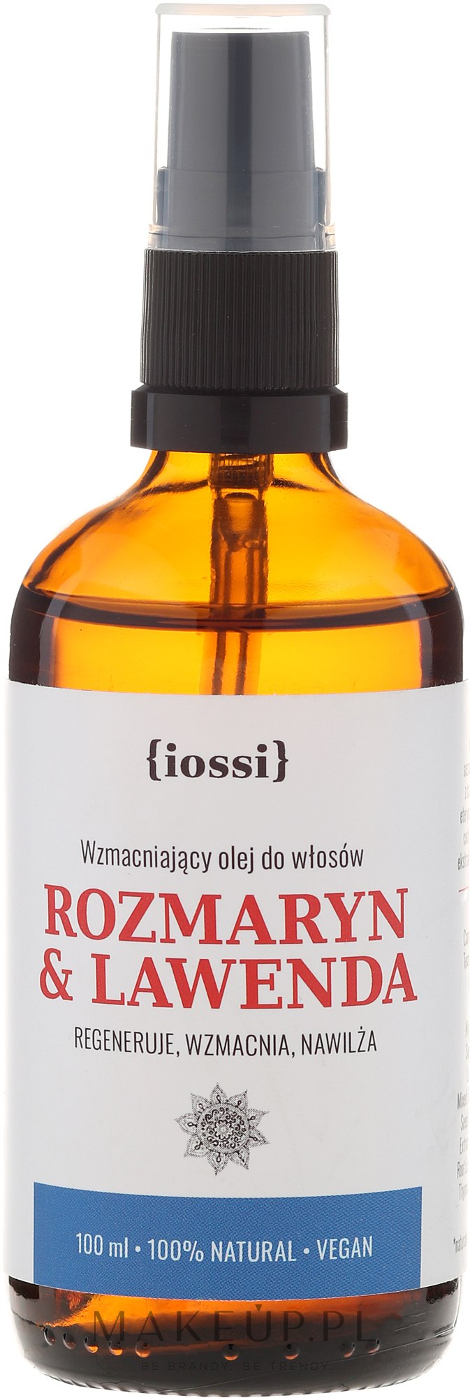 wzmacniający olejek do włosów rozmaryn i lawenda iossi