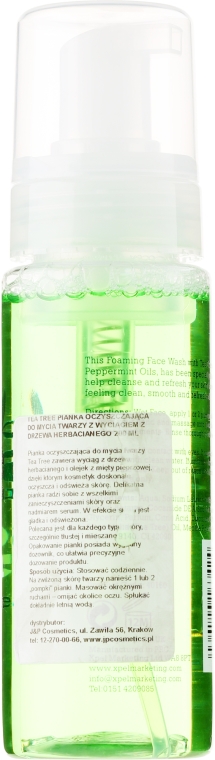 xpel tea tree foaming pianka do mycia twarzy