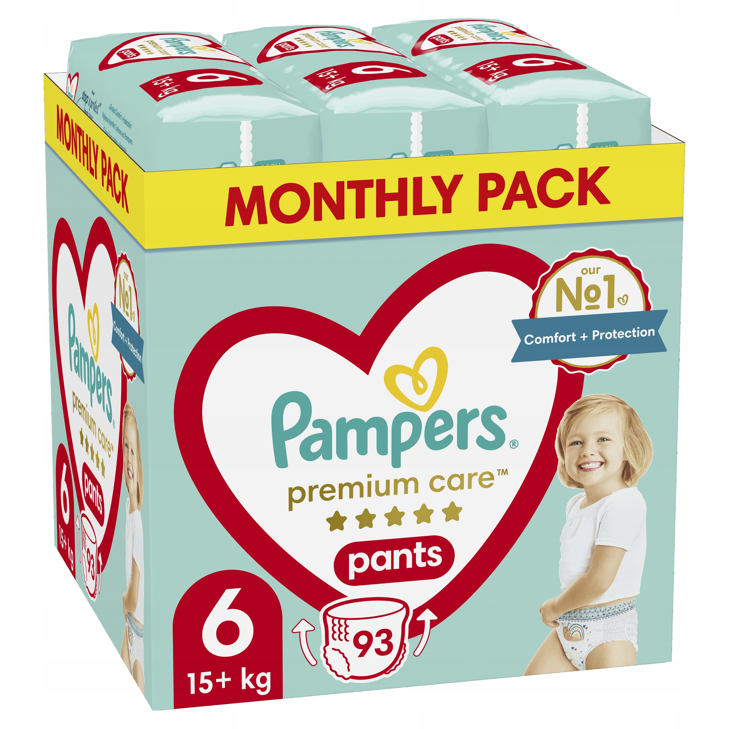 zakładanie pieluchomajtek pampers